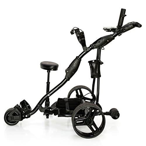 Eagle Caddy Electric Golf Push Cart with Remote Control - Lithium Battery Grey/Black