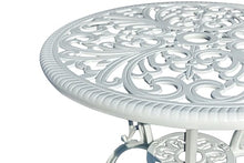 Hi-Line Gift Ltd. Classic Comfort- White Cast Aluminium Bistro Set