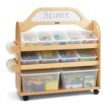 Jonti-Craft STEAM Multimedia Cart Natural Wood