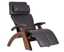 Perfect Chair Human Touch PC-610 Omni-Motion Classic Power Recline Zero Gravity Recliner Supreme Upholstery Package Walnut Wood Stain - Gray Premium Leather
