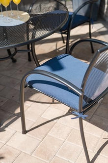 KETTLER Pilano Wrought Iron Mesh Arm Chair Set (6)