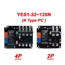 TRTFVQVF YES1-125/4P 63A 100A 125A PC Class ATS Dual Power Automatic Transfer Switch Generator Load Switching Arc Extinguishing Chamber(YES1-63 2P)