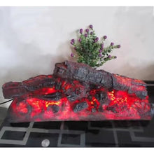 Guernsey Woollens Indoor Fireplace Simulated Charcoal Fake Charcoal Fireplace Home Decoration Ornaments Charcoal Resin Ornaments Decorative Photography Props 3D Fireplace