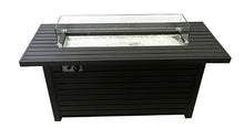 Hiland AFP-RT Propane 50,000 BTU Fire Pit, Retangular, Matte Black