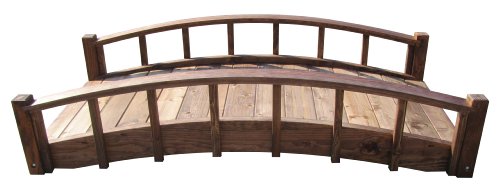 SamsGazebos 6' Treated Moon Bridge Brown