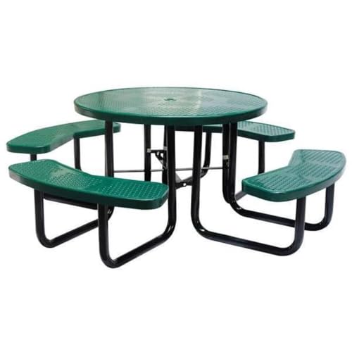 Picnic Table, 81" Dia, Green