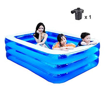 Swimming Pool for Adults and Kid with Electric Pump Paddling Pool Indoor Air Cushion Game Center Thickened Abrasion Resistant Backyard Water Party