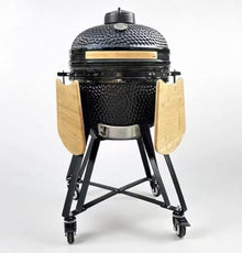20 Inch Egg Shape Ceramic BBQ Grill, Kamado Grill Pizza Oven for Outdoor Garden Patio(Red)