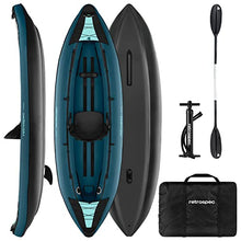 Retrospec Coaster 1 Person Inflatable Kayak Ocean Blue