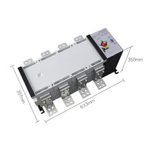 Isolated Dual Power Supply Automatic Transfer Switch 4P 380V 800A