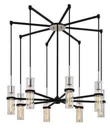 Troy Lighting Xavier 8-Light Pendant 36" Vintage Iron