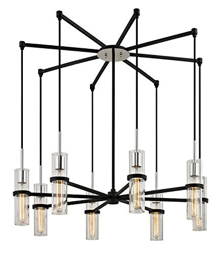 Troy Lighting Xavier 8-Light Pendant 36" Vintage Iron