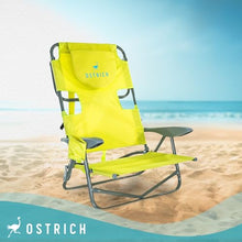 Ostrich The Heavy-Duty Backpacker, Portable Beach Chair w/Face Hole, 4 Pack