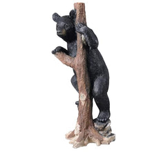 HI-LINE Climbing Black Bear Cub Statue