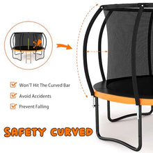 Liyarya Outdoor Trampoline with Basketball Hoop Orange