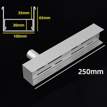 WQPMRMG Stainless Steel Drainage Channel for Garden, Driveway, Bathroom, Patio, Shower - Durable Water Drainage System for Efficient Rainwater Management