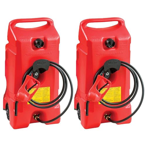 Scepter Flo N' Go Duramax Wheeled Container, Red, 14 Gallon, 2-Pack