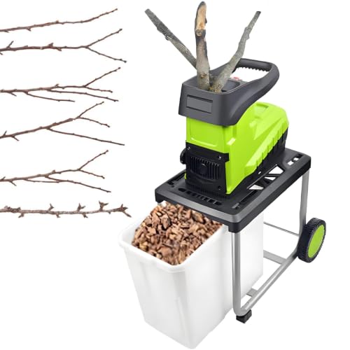 GLBMXDD Wood Branch Shredder, 2800W Electric Mulcher