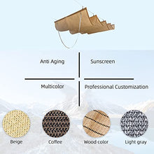 QWEASDF Wave Shade Sail,Retractable Wave Sun Shade Canopy,Pergola,Cover Shade Sail Awning for Patio Porch Garden Yard Deck Outdoor, Included Hardware,Customizable (Size : W1.3*L17m/W4.26*L55.77ft)