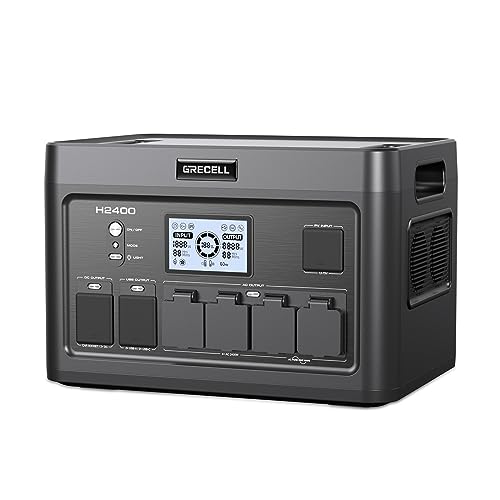 Portable Power Station 2400W, 1843.2Wh LiFePO4 UPS Home Battery Backup