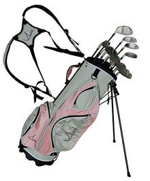 Sephlin Signature Women's 13-Piece Right Hand Golf Club Set with Bag Gray/Pink/Silver