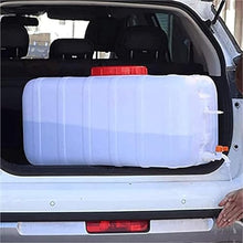 DIROVO Rain Barrels 110L Plastic Water Tank,200L/340L Horizontal Square Storage with Cover and Valve for Outdoor Camping, Household Emergency Bucket(340L)