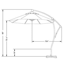 California Umbrella 9-Foot Offset Cantilever Patio Umbrella Macaw