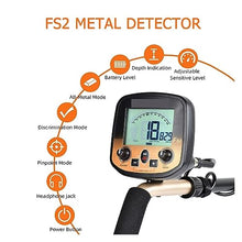 UYCVT Metal Detectors, Fs2 Metal Detector Sensitivity Treasure Finder Precise Locator Waterproof Search 11'' Coil and 5'' Coil Gold Metal Detector