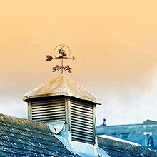 Farm Stainless Steel Home Matador Weather Vane Wind Direction Indicator Garden Weathervane Wind Vane Weathercock Measuring Tools for Outdoor Animal Holder