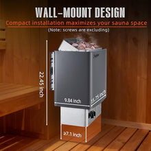 Fajiduo Sauna Heater, 4.5KW 110V Electric Sauna Stove with Bracket, Adjustable Temp & 3H Timer Dry Sauna Heater for Max 211 Cu.ft Saunas Rooms, Home Sauna, Commercial