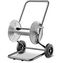 XYWGBMS Heavy Duty Metal Hose Reel Cart, Outdoor Storage Rack for Garden, Stainless Steel Hose Storage for 60M Hose, Mobile Hose Reel with Durable Design-Empty Frame