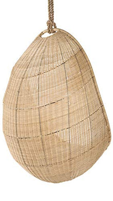 KOUBOO Cocoon Wicker Seat Cushion, Natural Color Hanging Swing Chair, Brown