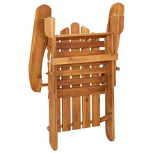 HGPOTUY 5 Piece Solid Acacia Wood Adirondack Patio Lounge Set with Cushions