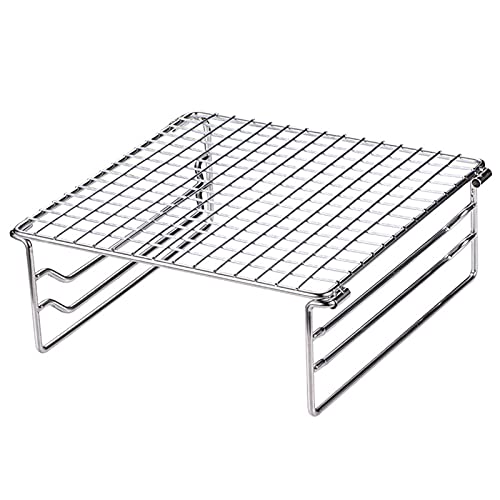Foldable Stainless Steel BBQ Grill Rack Portable Camping Mini BBQ Grill Bracket Barbecue Accessories for Outdoor Camping Picnic