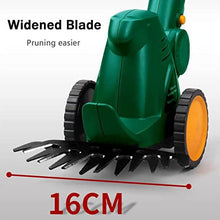 10.8V Hedge Trimmer Grass Shear, 2-in-1 Electric Small Hedge Trimmer, Handheld Grass Trimmer One-Handed IP67 Waterproof, with 2 Interchangeable Blades & 2pcs Rechargeable Batteries