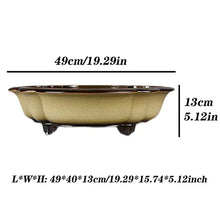Planting Pot Plant Container Extra Large Vintage Alabaster Flower Pot Garden Balcony Living Room Decorative Bonsai Pot with Drainage Hole Indoor Plant Pot