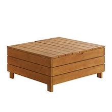 Alaterre Furniture Outdoor Coffee Table, Brown, 32” x 15”