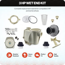 Swimables Complete Wet End Replacement Compatible with Pentair Pool Pump 357149 | Works on Whisperflo and Intelliflo Pumps 3 HP | Includes Pump Housing, Hardware Kit, Seal Plate and More | Made in USA