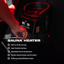 THE POD COMPANY Sauna Pod - Portable Personal Dry Sauna for Recovery & Wellness - for Athletes & Everyday Users - Includes Red LED Light, Heater & Foldable Chair - Hot Air Technology - Up to 185℉