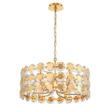 Eurofase Perrene 6-Light Pendant Glam Style Gold 14" Tall 23.5" Wide