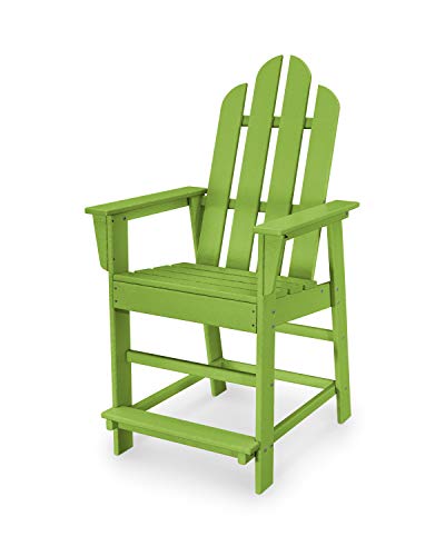 POLYWOOD® Long Island Counter Chair in Lime