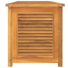 UUGRANDTO Garden Storage Box Warm Teak Solid Teak Wood Outdoor Furniture Storage Boxes