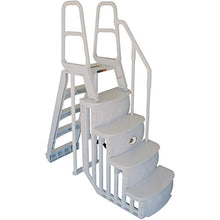 Main Access Smart Step System (Taupe) for Above Ground Swimming Pools with 2 Anchor Sand Weights