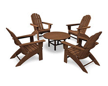 POLYWOOD Vineyard 5-Piece Oversized Adirondack Chair Conversation Set