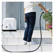 Hose Holder, Portable 30M/100FT Hose Reel Box with Hose, Hose Reel Cart with Handle, Complete with Hose Guide, Nozzle, Fittings and Accessories, Easy for Garden Cleaning and Watering, Car Washing ,for