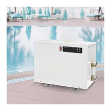 SIMPLEusQ High Efficiency Electric Pool Heat Pump with Touch Display 5.5-24KW Water Heater for Swimming Pool Bathtubs SPA Fast and Efficient(White 11KW)