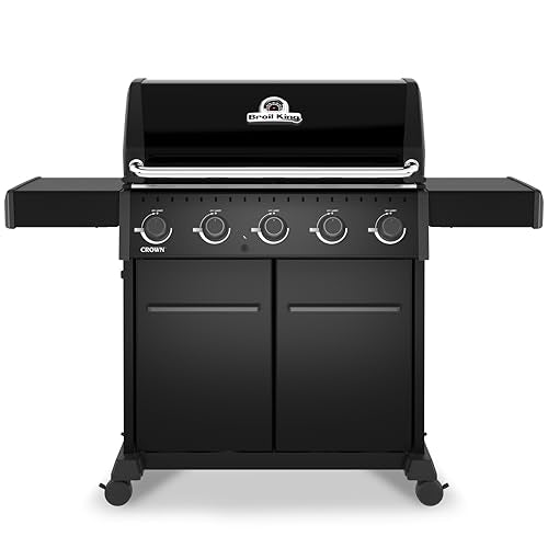 Broil King 866154 Crown 520 Shadow 5-Burner Propane Gas Grill in Black