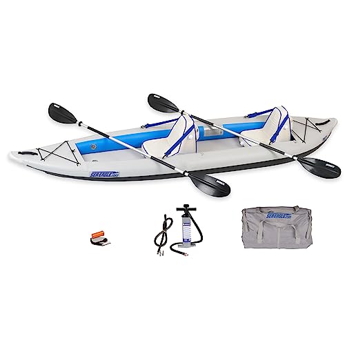 Sea Eagle 385FT Fasttrack Inflatable 12'6" Touring Kayak Blue/White