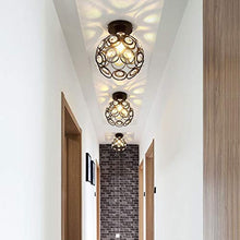 FidemM Lamp Nordic Net Red Crystal Aisle Corridor Staircase Porch Entrance Hall Balcony Led Ceiling Lamp