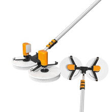 iumLeap Solar Panel Cleaning Brush, Adjustable Window Cleaning Brush and Pole, Automatic Solar Panel Brush,Double Head Wash Brush(Powered-7.5m)